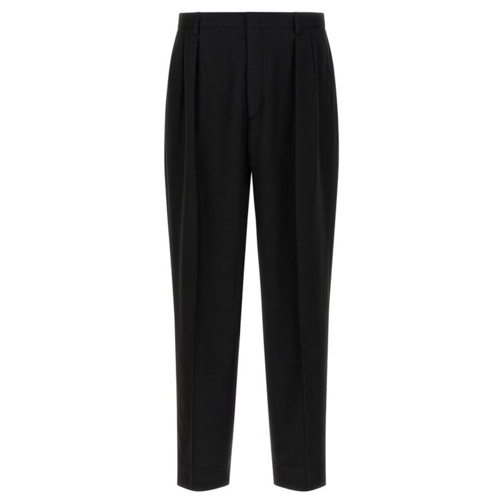 CELLAR DOOR Black Polyester Dress Men's Pants